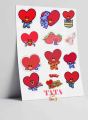 Tata Bt21 Sticker Sheet. 