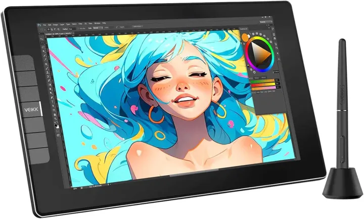 VEIKK%20VK1200%20V2%20Drawing%20Tablet%20with%20Screen%2011.6%20Inch%20Full-Laminated%20Graphic%20Monitor,%202%20Battery-Free%20Pens%20with%20Tilt%20Function,%20for%20Chrome/Mac/Win/Linux/Android%20(Must%20be%20Connected%20to%20a%20Computer%20to%20Work)%20-%20Image%202