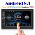 7 inch Touch Screen Android Car Stereo player with Radio GPS BT WIFI MP5 RARE VIEW CAMRA, supports Aux and TF Card. 