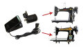 Sewing Machine Motor Set 100 Watts | Powerful Motor With Statar - Assorted Colors. 