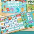Montessori Busy Books for Little Kids 2 Years Reusable Sticker Book Activity Book Sensory Toys for Kids for Preschool Educational Toys. 