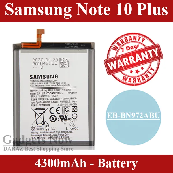 Samsung%20Note%2010%20Plus%20Battery%20EB-BN972ABU%20Replacement%20Premium%20Quality%204300mAh%20Battery%20For%20Samsung%20Note%2010%20Plus%20-%20Image%203