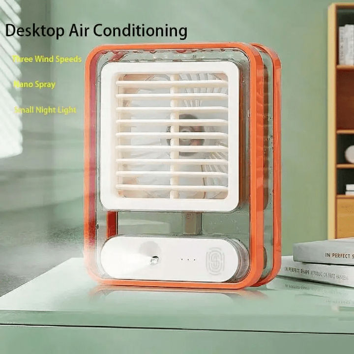 Portable Desktop Mini Air Conditioner Usb Mini Air Cooler Fan Water Cooling Daraz.pk