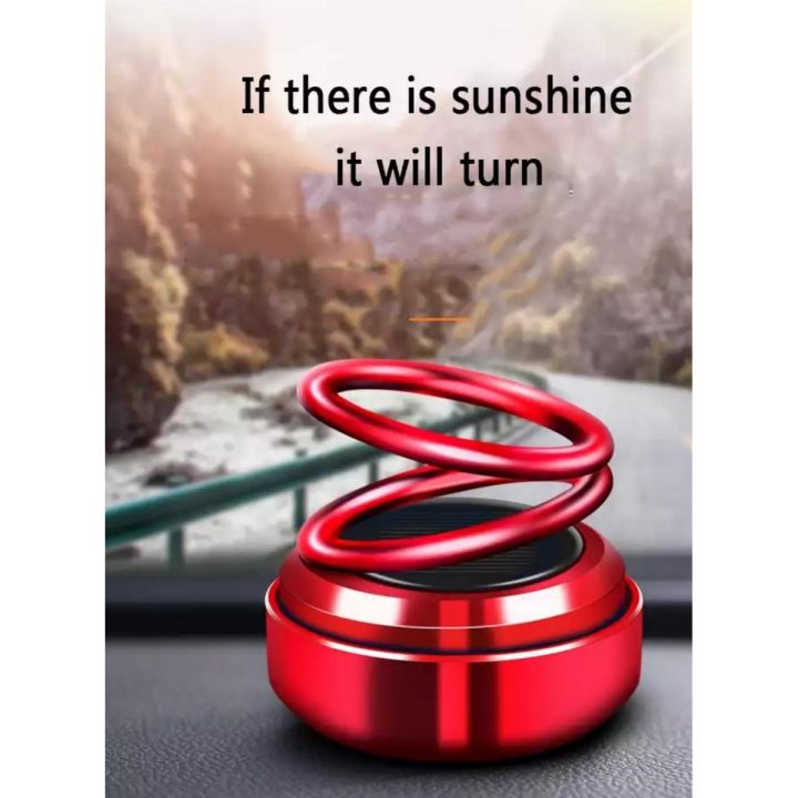 Fancy Spiral Double Ring Rotating Car Perfume Air Freshener For