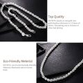 Doteffil 925 Sterling Silver 20/24 Inch Faucet Chain Necklace For Women Man Fashion Wedding Engagement Charm Jewelry. 