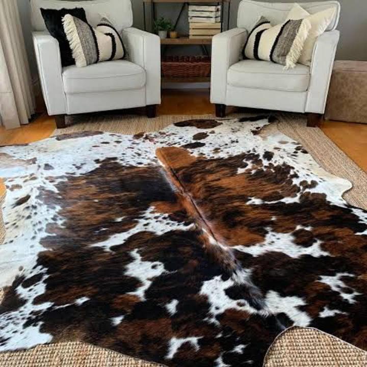 Cow Hide Rugs Original Hair On Leather Carpets For Home and Offices