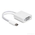 HAMLET CABLE AND VIDEO ADAPTER 0.13M USB C VGA for Mac-Book Pro 2018-17, i_Pad /Air 2018 WHITE. 