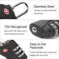 Pack of 2 President TSA Lock Approved For Suitcase, Travel Bag 3 Digit Combination Pad locks for Suitcases & Baggage Stylish Lock Best for Traveling Stainless Steel. 