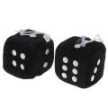 Fuzzy Dice Rear View Mirror Hangers Car Pendant Interior Decoration. 