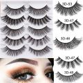 5 Pairs Thick Natural Eyelashes Fashion Makeup. 