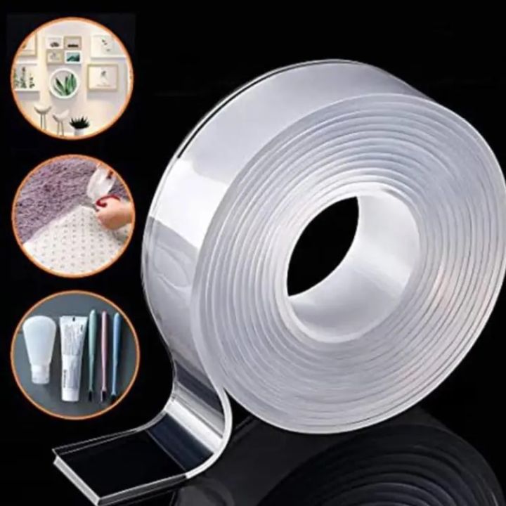 Stealth Bond Unseen Dual Sided Nano Tape reusable Invisible Dual Adhesive washable strong adhesive double sided tape