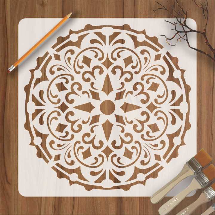 Mandela Reusable Stencil For wall Painting Art DIY Home Decor, Album Crafts and Canvas