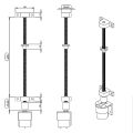 T8 Lead Screw OD 8mm Pitch 2mm Lead 2mm 200mm 250mm 300mm 350mm 400mm 450mm 500mm With Nut For Reprap. 