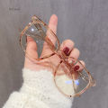 Computer goggles new square metal mijia anti-blue light glasses women's light reading mobile phone. 