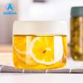GOIKEA Sealed Jar with Wide Mouth Stackable Glass Sealing Jars with Leak-proof Lid for Home Supplies Moisture-proof Wide Mouth Design Leak-proof Storage Jar with Groove Design. 