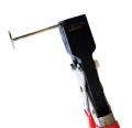 Ibico Slot Punch Plier Tool (Red) - 15x3mm Hole Punch for PVC ID Cards, Precise Handheld Tool with Side Guide, Comfortable 7x3x0.7 Inch Size. 