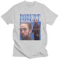 Funny Robert Pattinson Standing Meme T Shirt Men Pre-shrunk Cotton Tee Tops Rob Tshirts Short Sleeved Fashion T-shirt. 
