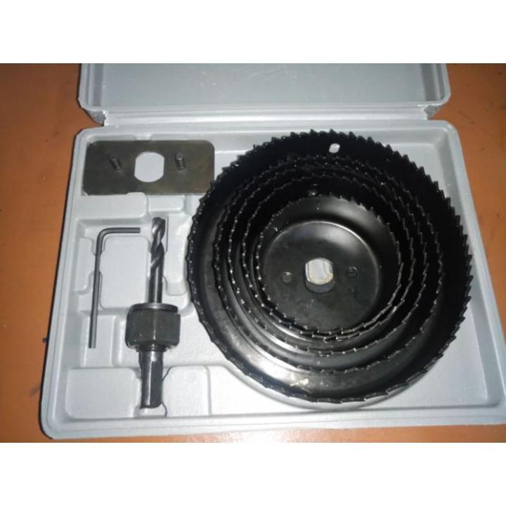 8 Pcs Hole Saw Kit with Carrying Case - Drill Bit Kit Set