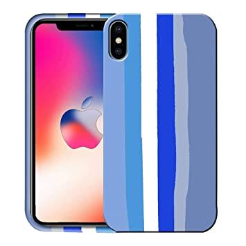 Rainbow%20Case%20For%20Apple%20iPhone%20X/XS%20Soft%20Silicon%20Back%20Cover%20(Rainbow)%20-%20Image%203