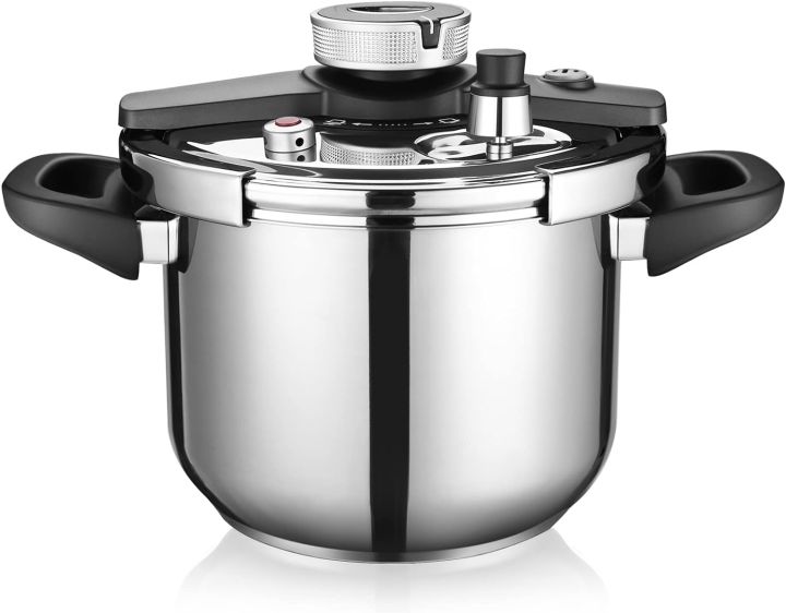 Steampunk Pressure Cooker Stainless Steel, Premium ,9L Capacity High Pressure Cooking Pot for Gas Stove Best Quality