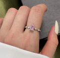 Style Jewelry 5A Zircon Women's Silver Ring Karloch S925 Crystal Square Diamond Ring Wedding Setting. 