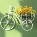 Bicycle Design Wall Mounted Basket Indoor and Outdoor Unique Home Decor Decoration Wall Hanging Flower Rack. 