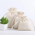 Wholesale Price Natural Resuable Jute Linen Drawstring Pouch Packaging Gift Bag Jewelry Storage Bag. 