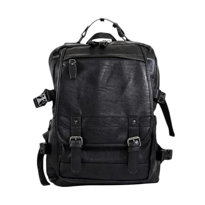 Vintage Leather Backpack Mens