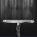 Rectangular Linear Shower Floor Drain Long Linear Drainage Channel Drain for Hotel Bathroom Kitchen Floor 20cm. 