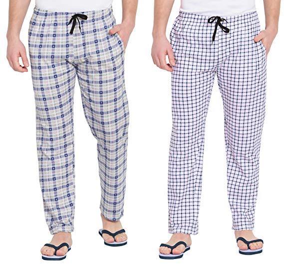 pack of 2 Multicolour Cotton Checkered trouser