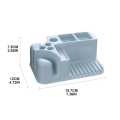Rinsing Toothbrush Soap Holder, Bathroom Drain Holder Storage Box, Multifunctional Rectangular Toothpaste Holder Storage Rack, Toothpaste Toothbrush Soap Rinsing Mug Drainer. 