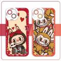 cover For Infinix Hot 40 40i Smart 8 7 4 5 6 Plus Tecno Spark 20 GO 2024 20C Pova 2 3 4 Pro Pop 8 5 LTE Cellphone Case POP MART Labubu Soft TPU Fashion Cute INS Full Protection Couple Anti-Knock Korean 3D Anti-falling Lens Protection. 