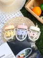 Imported Cute Girl Transparent Glass Heat Resistant Tumbler With Pearl Chain Sipper Glass Cup Portable Double Drinking Aesthetic Coffee Mug With Straw Gift For College Girls Teen hoho Mugs for Gift. 