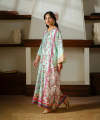 Kross Kulture - Printed Silk Lawn Kaftaan For Women. 