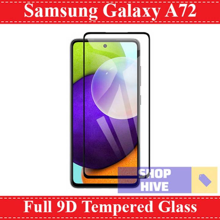 Samsung A72 Glass Protector 9D Tempered Glass