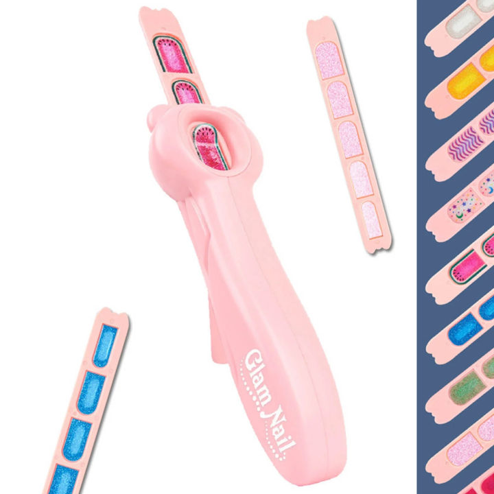 Glam%20Nail%20Art%20Stamper%20Machine%20for%20Girls%20%E2%80%93%20Kids%20DIY%20Manicure%20Kit%20with%20Cute%20Nail%20Stickers,%20Pattern%20Printer,%20Pretend%20Makeup%20Toy%20Set%20%E2%80%93%20Nail%20Polish%20Play%20Kit%20for%20Girls%20Age%206+,%20Beauty%20Salon%20Gift%20-%20Image%203