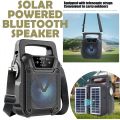 GTS 1767 Solar Charging Wireless Bluetooth Speakers - MP3 Music Player - SD Card FM Radio USB Rechargeable Speaker - 4 inch Drive Size - Greatnice BEST Quality loudspeaker Sound Players Double Solar Wireless Speaker – LED Light Flashlight Portable Speaker. 