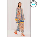 Lulusar Premium Silk 3-Piece Suit - Floral Fusion Collection. 