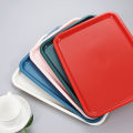 Fast Food Tray Commercial Plastic Rectangular Canteen Hamburger Shop Serving Food Serving Plate Restaurant Thickened Anti-Slip Tray. 