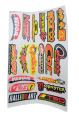 bicycle stickers sheet. 