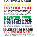 Custom Text Personalised Name lettering For Cars Or Wall Sticker 12 Inches for cars laptops mobiles. 