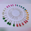 pack of 2-40 BASIC PIN WHEEL HEAD HIJAB SCARF PINS. 