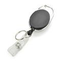 12 Pcs - YoYo Pull Chain ID Card Holder - Black. 
