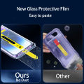 1PCS Lereach for iPhone 15 Pro Max 14 Pro Max 13 Pro Max 12 Pro Max 11 Pro Max Tempered Screen Glass Auxiliary install Film. 