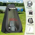 Black /Green Pop Up Privacy Changing Dressing Room Tent Toilet Beach Shower Camping tent(Commode not included just for advertisement). 