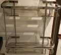 SUS304 Heavy Duty Stainless Steel Double Layer Rectangle wall mounted Bathroom Shelf. 