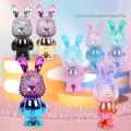 portable office student desktop outdoor summer girls kindergarten toys Gradual rabbit small fan creative USB handheld fan mini. 