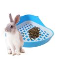 Rabbit Toilet Litter Tray,Small Animal Toilet Corner Potty, Pet Litter Trays Corner for Rabbit, Hamster. 