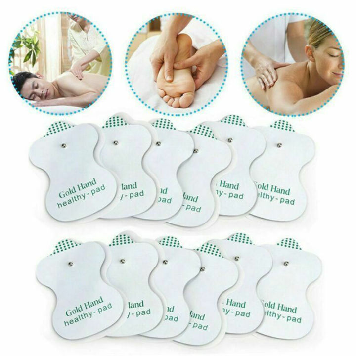 50 Replacement Tens ELECTRODE PADS Message Machine Patches Gold Hand Health Pad
 GAOHANG