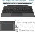 keyboard for Surface Pro 7/6/5/4/3 & also attach with all Bluetooth tabs Type Cover Ultra-Thin Portable Bluetooth Wireless Keyboard with Touchpad Built-in Rechargeable Battery ArteckA. 